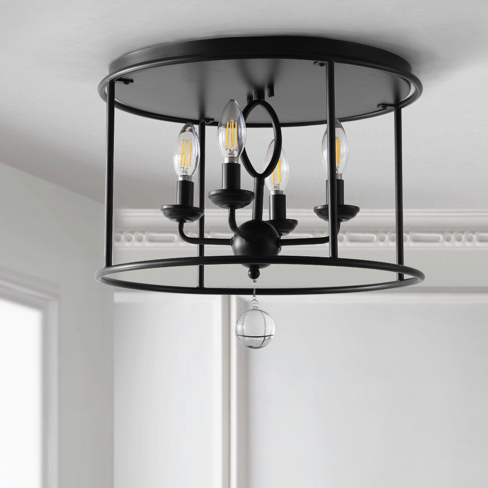 Alma 16" Metal LED Flush Mount, Oil Rubbed Bronze