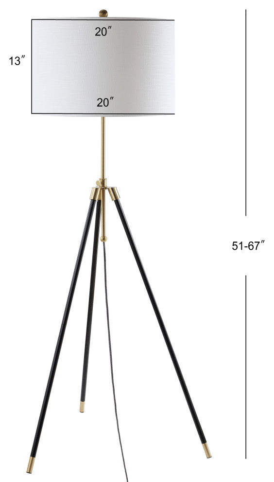 Lucius Adjustable Metal LED Floor Lamp