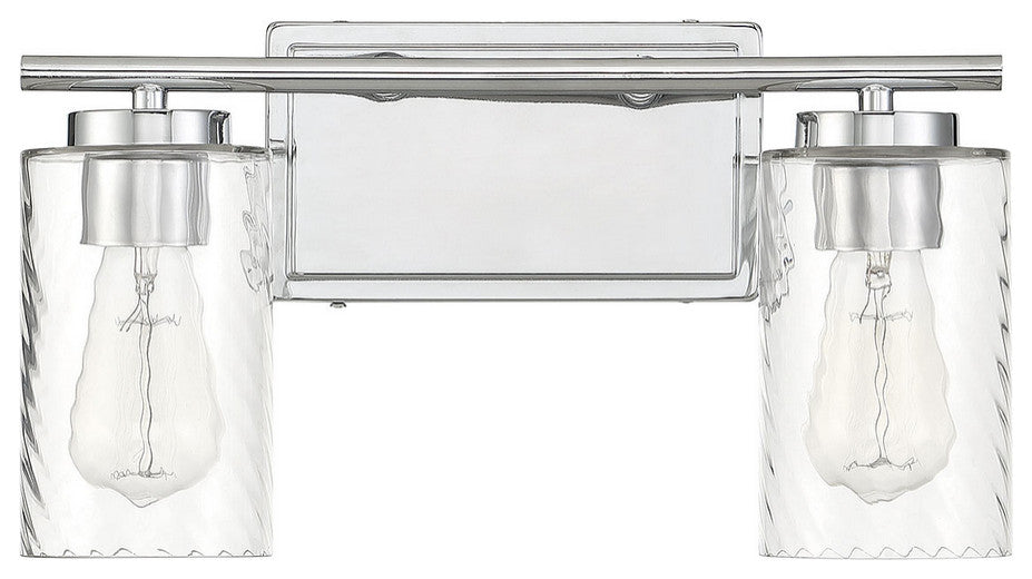 2-Light Bathroom Vanity Light, Chrome