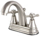 4" Centerset Lavatory Faucet with Brass Pop-Up, SN