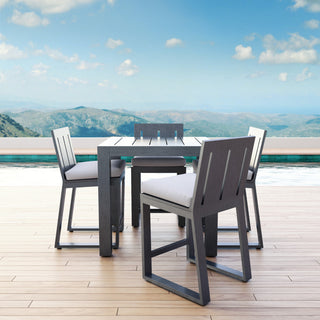 Redondo Modern Design Powder-Coated Aluminum Outdoor Barstool