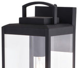 Kinzie 7-in. W Outdoor Wall Light Textured Black