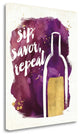 "Watercolor Wine II" By Pela Studio, Giclee Print on Gallery Wrap Canvas