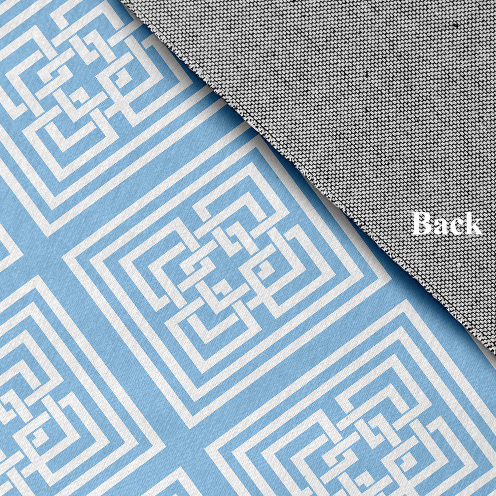 Greek New Key Rug, Sky, 4'x6'