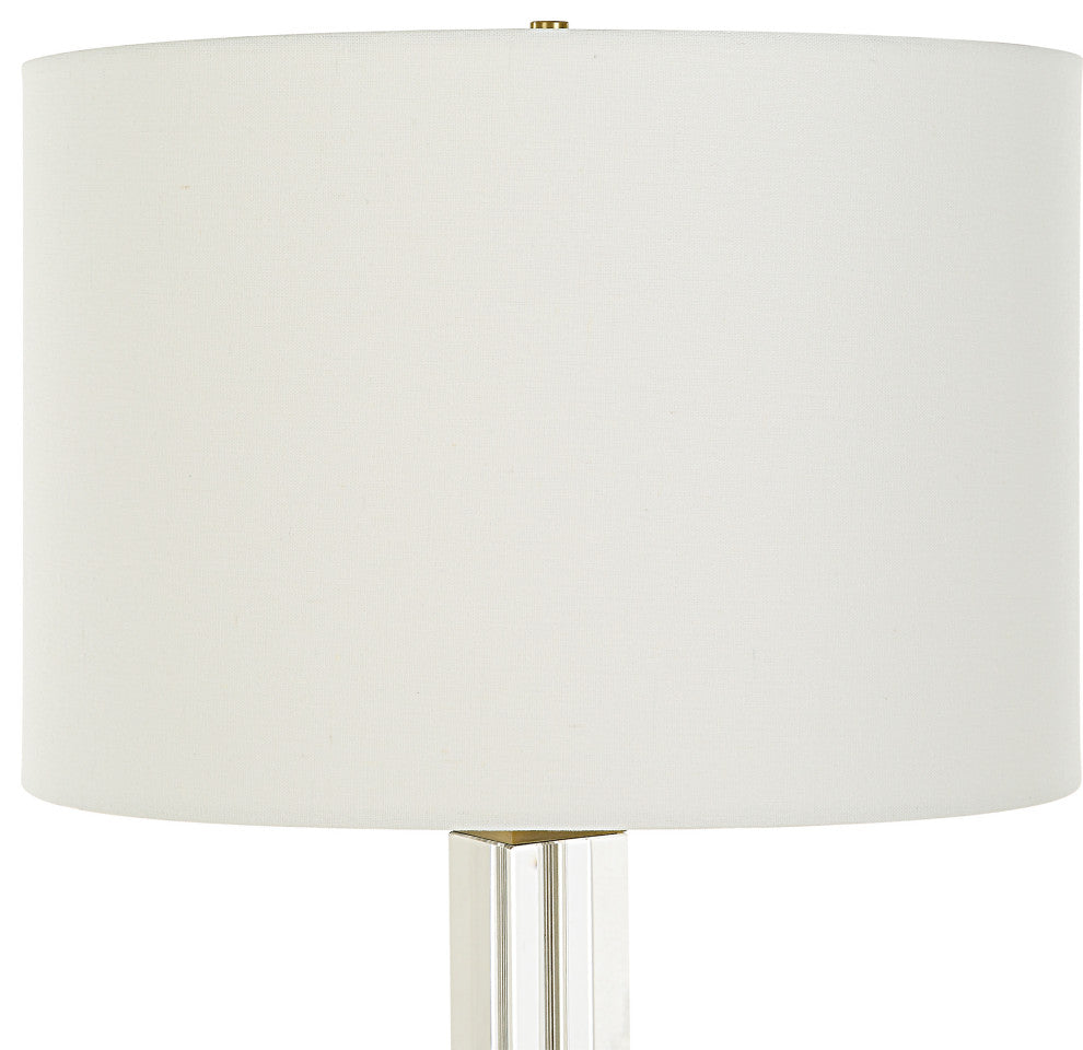 Uttermost Crystal Column Table Lamp