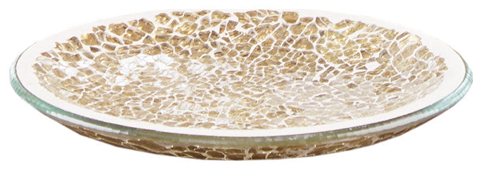 Madison Park Mosaic 4 Piece Bath Accessory Set, Gold