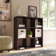 Solid Wood 9 Cube Storage Organizer, Espresso