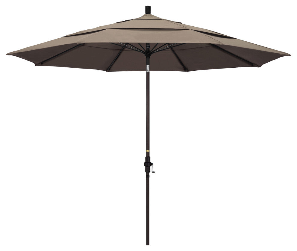 Fiberglass Umbrella Collar Tilt, Sunbrella, Taupe, 11'
