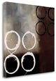 "Beige Circles I" By Laurie Maitland, Giclee Print on Gallery Wrap Canvas