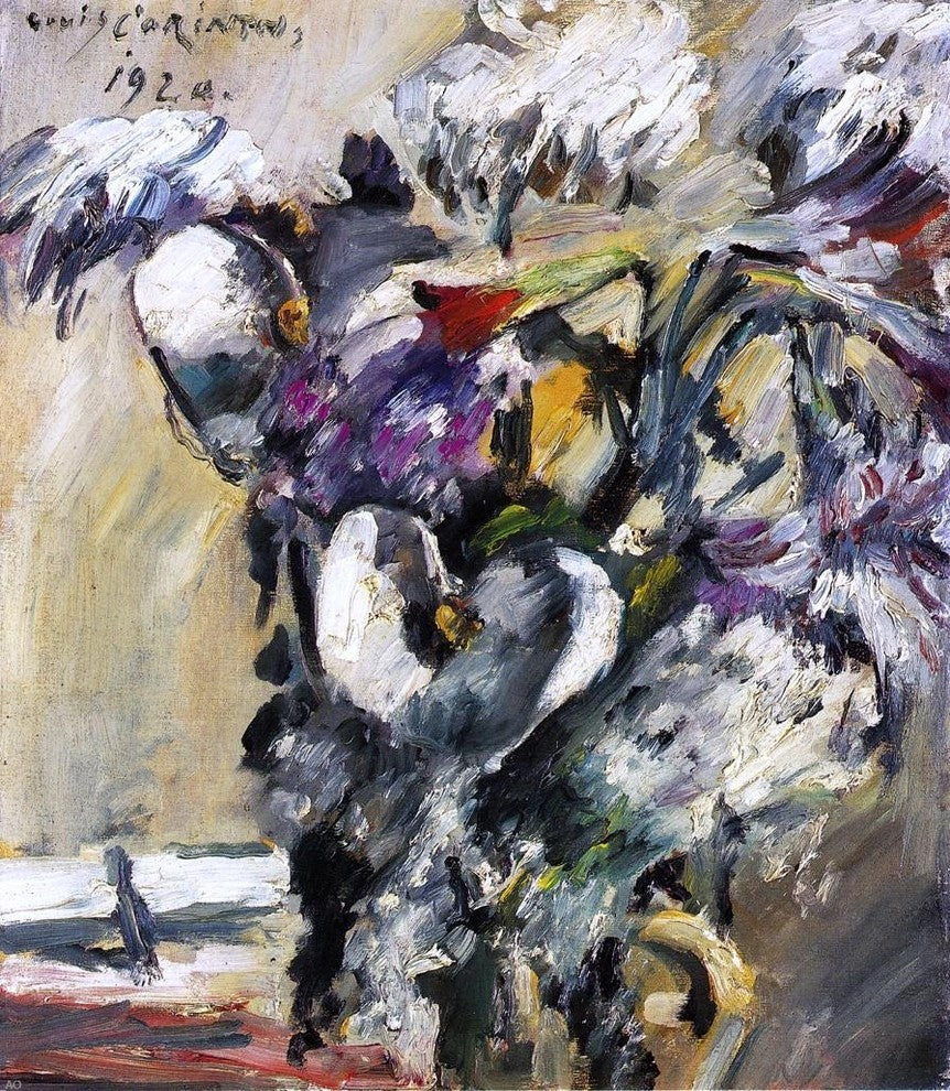 Lovis Corinth Chrysanthemms and Calla, 20"x25" Wall Decal Print