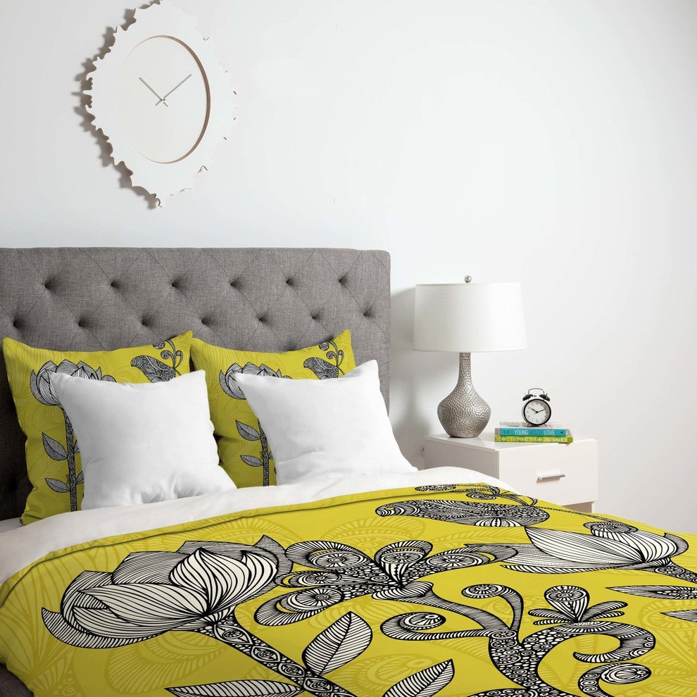 Deny Designs Valentina Ramos Green Garden Duvet Cover - Lightweight