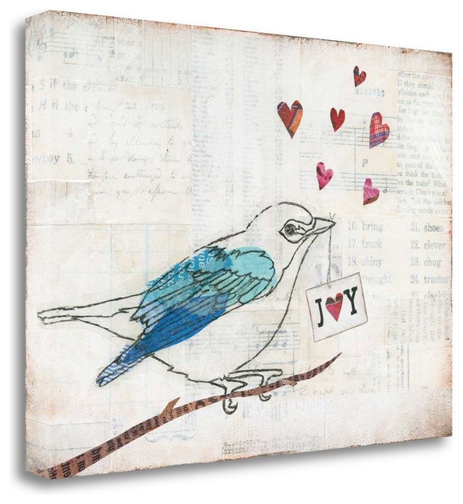 "Love Birds I" By Courtney Prahl, Giclee Print on Gallery Wrap Canvas