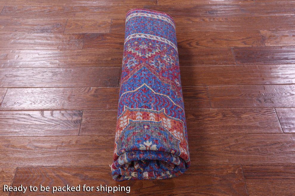 Hand-Knotted Mamluk Wool Rug 5' 0" X 6' 9" - Q12238
