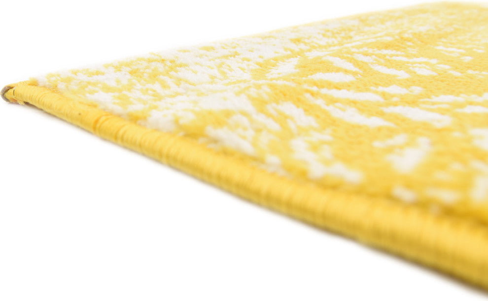 Unique Loom Yellow Grand Sofia 2' 0 x 6' 7 Runner Rug
