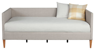 Britney Twin Day Bed, Light Grey Linen