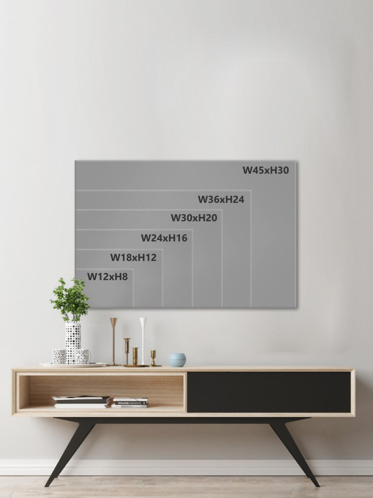 "Present Camp" Floater Framed Painting Print on Canvas