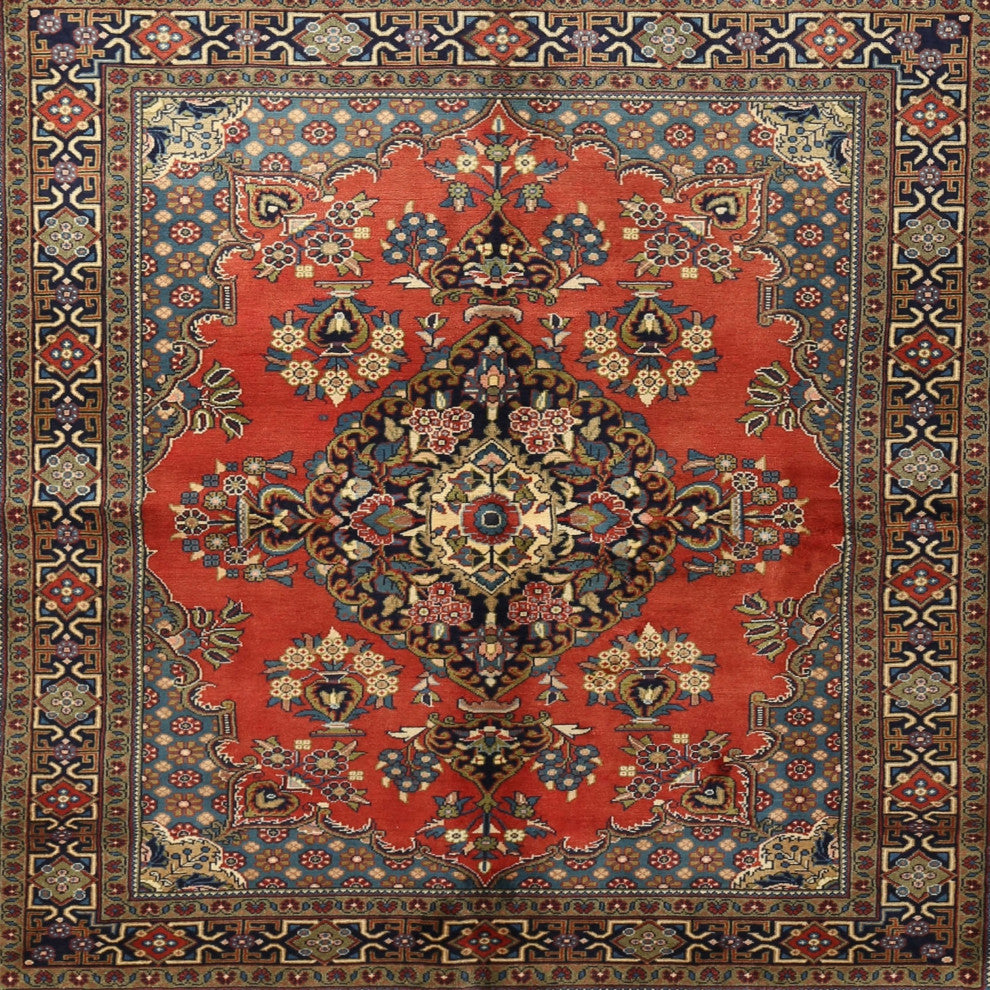 Ahgly Company Indoor Square Traditional Area Rugs, 4' Square