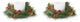 Mixed Pine and Magnolia Candle Ring, Set of 2