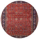 Ahgly Company Indoor Round Mid-Century Modern Area Rugs, 5' Round