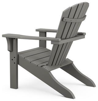 Polywood Seashell Adirondack, Slate Gray