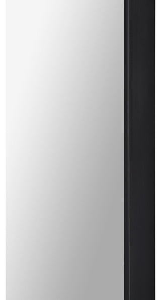 Ammar Oval Iron Black Framed Wall Mirror