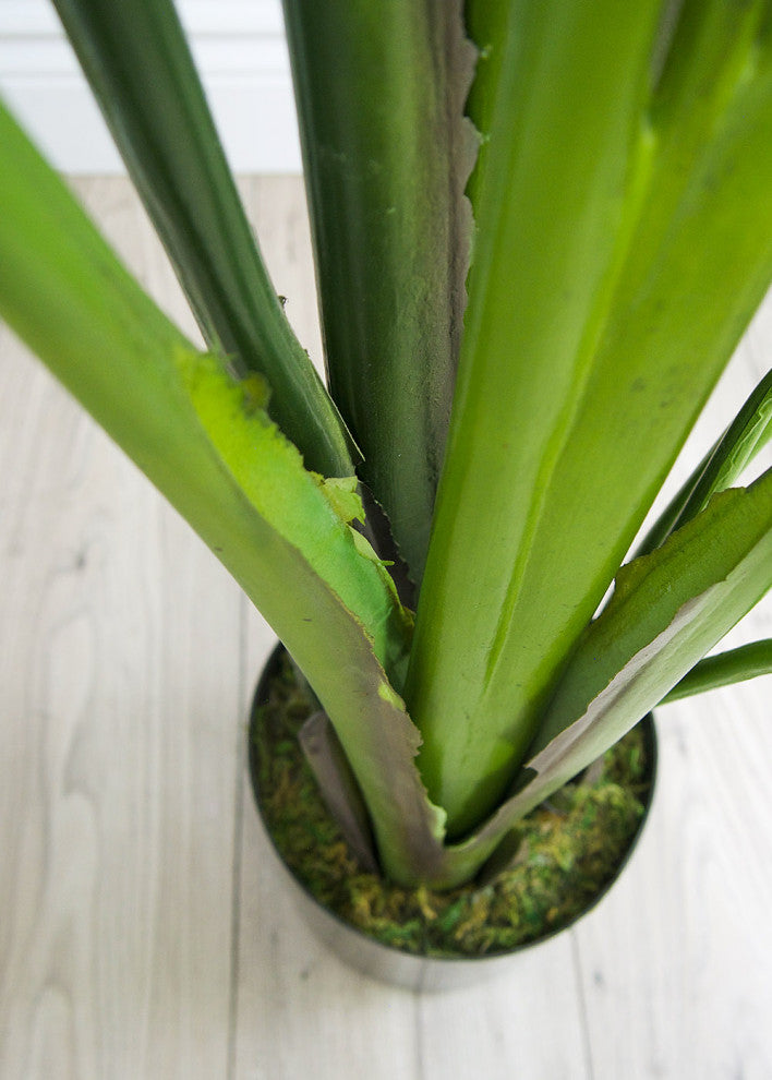 Faux Botanical Traveler's Palm in Green 88"H