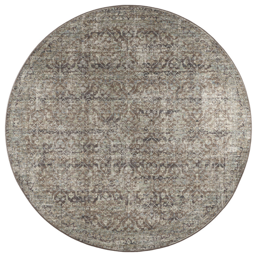 Jericho JC10 Mushroom 10' x 10' Round Rug