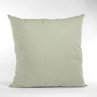 White Kona Embroidery, Some Shine To This Pattern Luxury Throw Pillow, 22"x22"