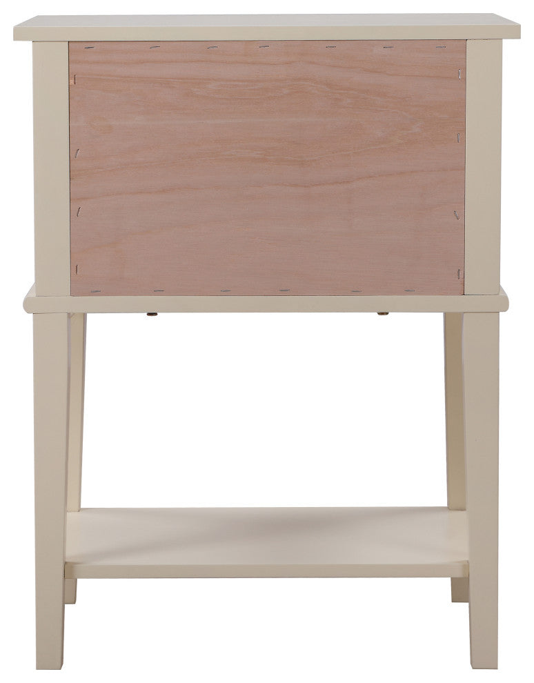 Newton 2-Drawer Nightstand (28 in. H x 22 in. W x 16 in. D), Beige