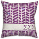 Sigma Sigma Sigma Chevron Pattern 18x18 Pillow