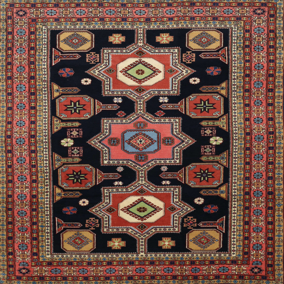 Ahgly Company Indoor Square Traditional Area Rugs, 5' Square