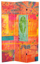 6'' Tall Double Sided Tangerine Dream Canvas Room Divider