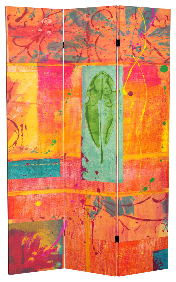6'' Tall Double Sided Tangerine Dream Canvas Room Divider