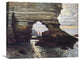 "Cliff At Etretat" Stretched Canvas Giclee by Claude Monet, 22"x18"