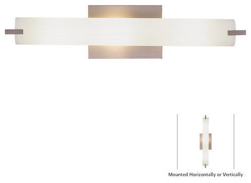 George Kovacs P5044 Tube Bathroom Vanity Light, Brushed Nickel
