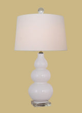 Porcelain Table Lamp, White