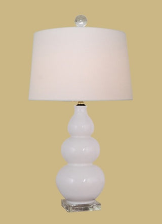 Porcelain Table Lamp, White