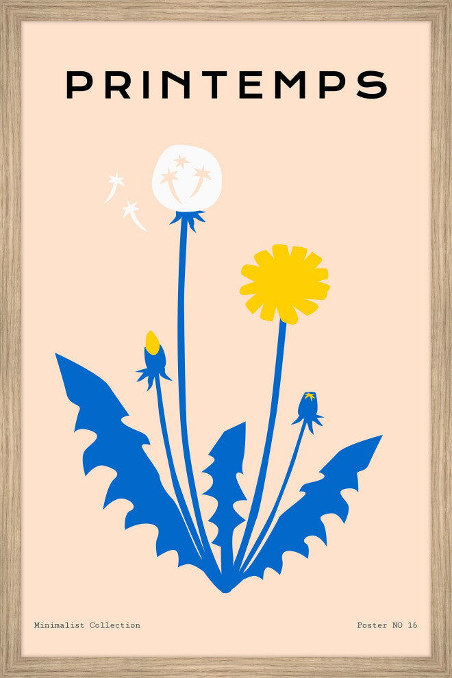 "Minimalist Poster No 16" Framed Painting Print, 16x24