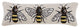 Bee Lumbar Hook Pillow