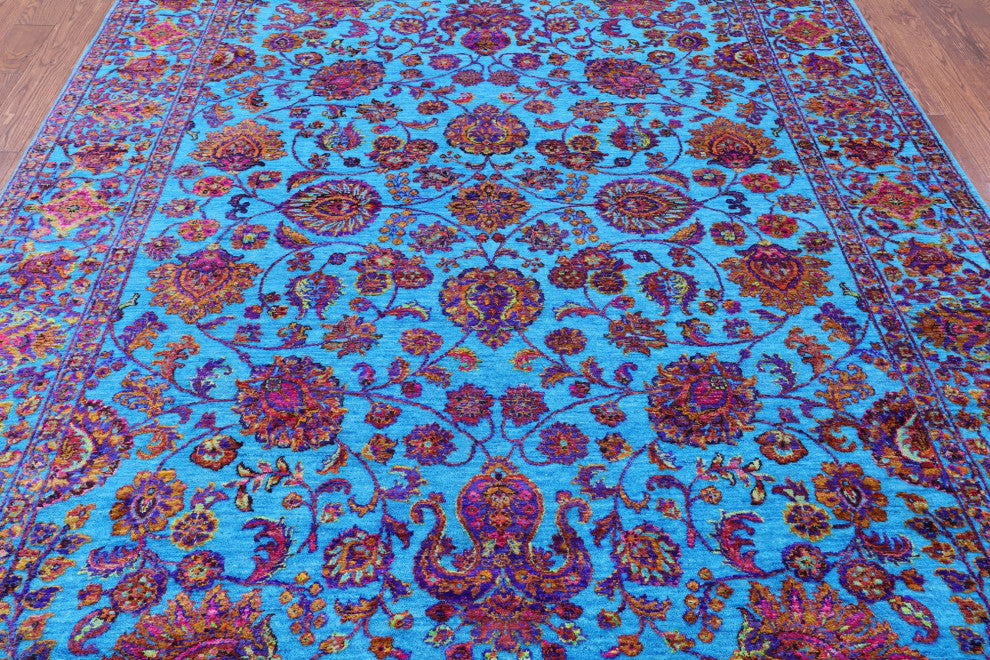 Wool & Silk Persian Handmade Rug 8' 1" X 10' 1" - Q13486