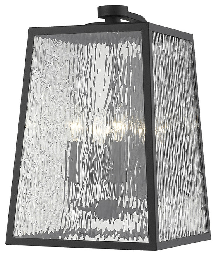 Hirche 4-Light Matte Black Wall Light