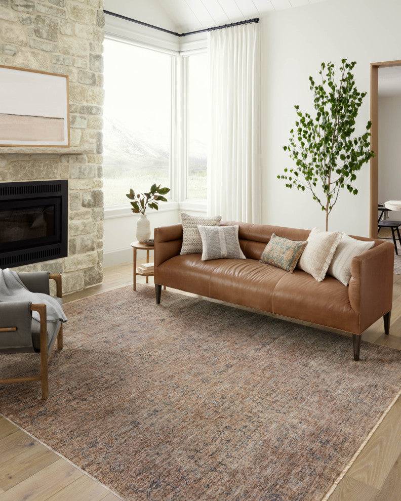 Angela Rose x Loloi Blake Taupe / Blue 2''-0" x 3''-0" Accent Rug