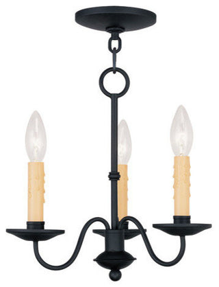 Heritage Mini Chandelier, Black