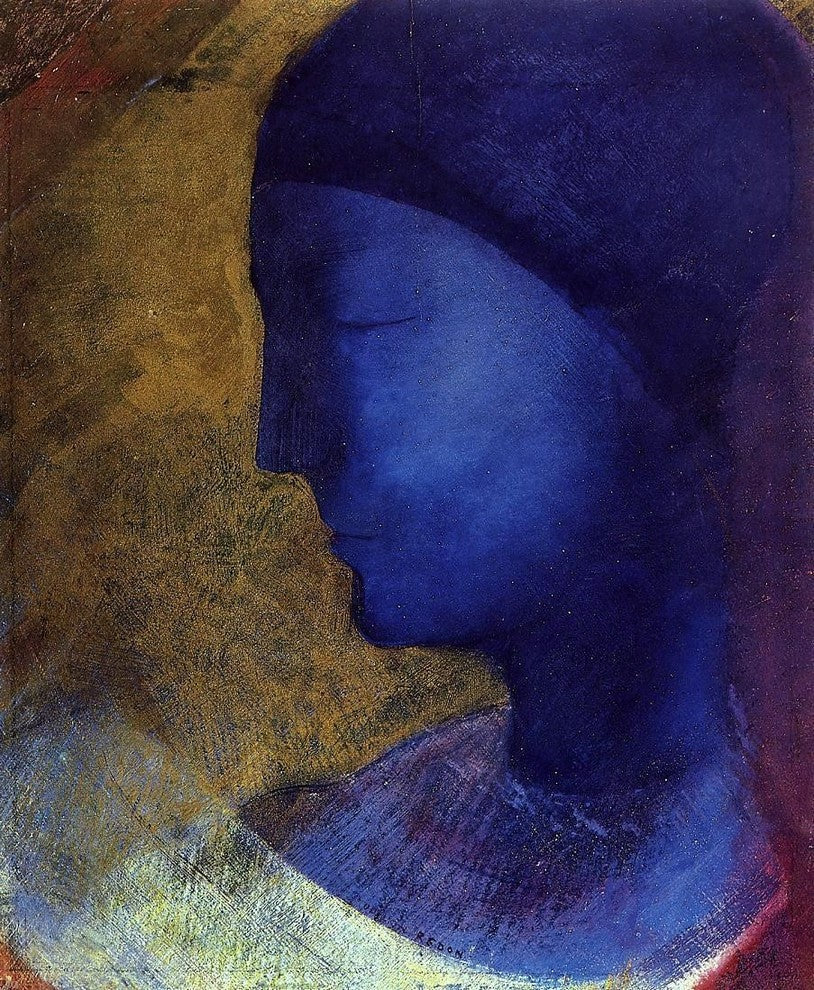 Odilon Redon The Golden Cell, 20"x25" Wall Decal