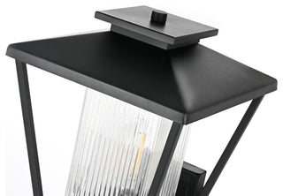 Home Living 10" Outdoor Wall Sconce, Black