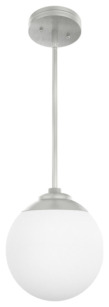 Hunter Hepburn Brushed Nickel 1-Light Mini Pendant Ceiling-Light Fixture