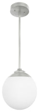 Hunter Hepburn Brushed Nickel 1-Light Mini Pendant Ceiling-Light Fixture
