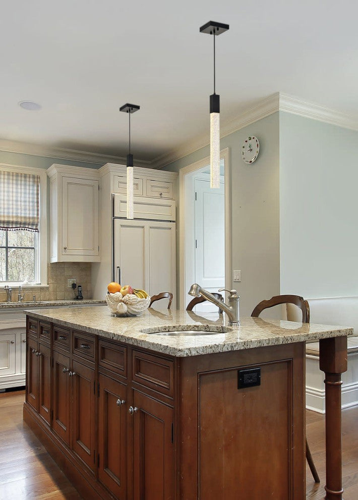 Elegant Lighting 2066D5 Weston 5"W LED Crystal Mini Pendant - Chrome