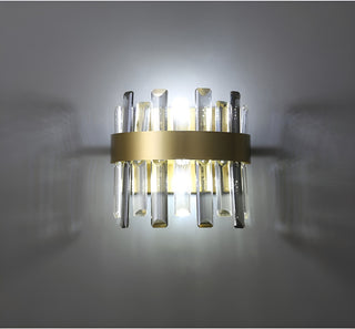 Gandia | Brushed Gold design wall sconce, Cool Light, Non-Dimmable