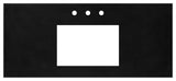 48" Native Stone Vanity Top in Charcoal- Rectangle with 8" Widespread Cutout
